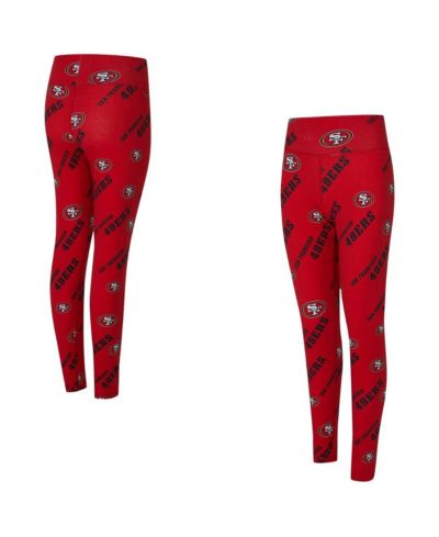 Concepts Sport Женские леггинсы San Francisco 49ers Mosaic Allover Print алого цвета