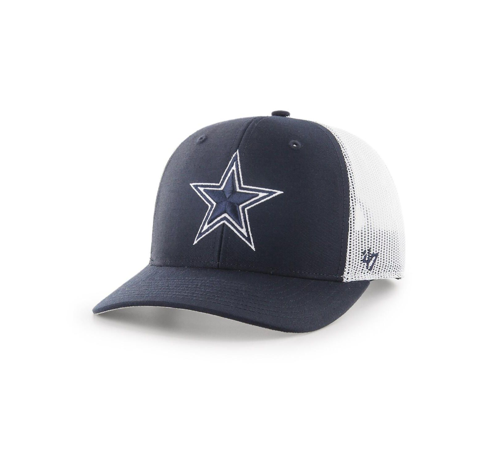 Мужская кепка '47 Brand Navy Dallas Cowboys Team Adjustable Trucker