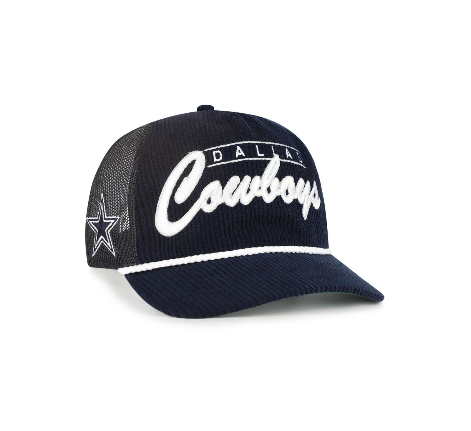 '47 Brand Мужская кепка Dallas Cowboys Double Header Relaxed Corduroy Hitch темно-синего цвета