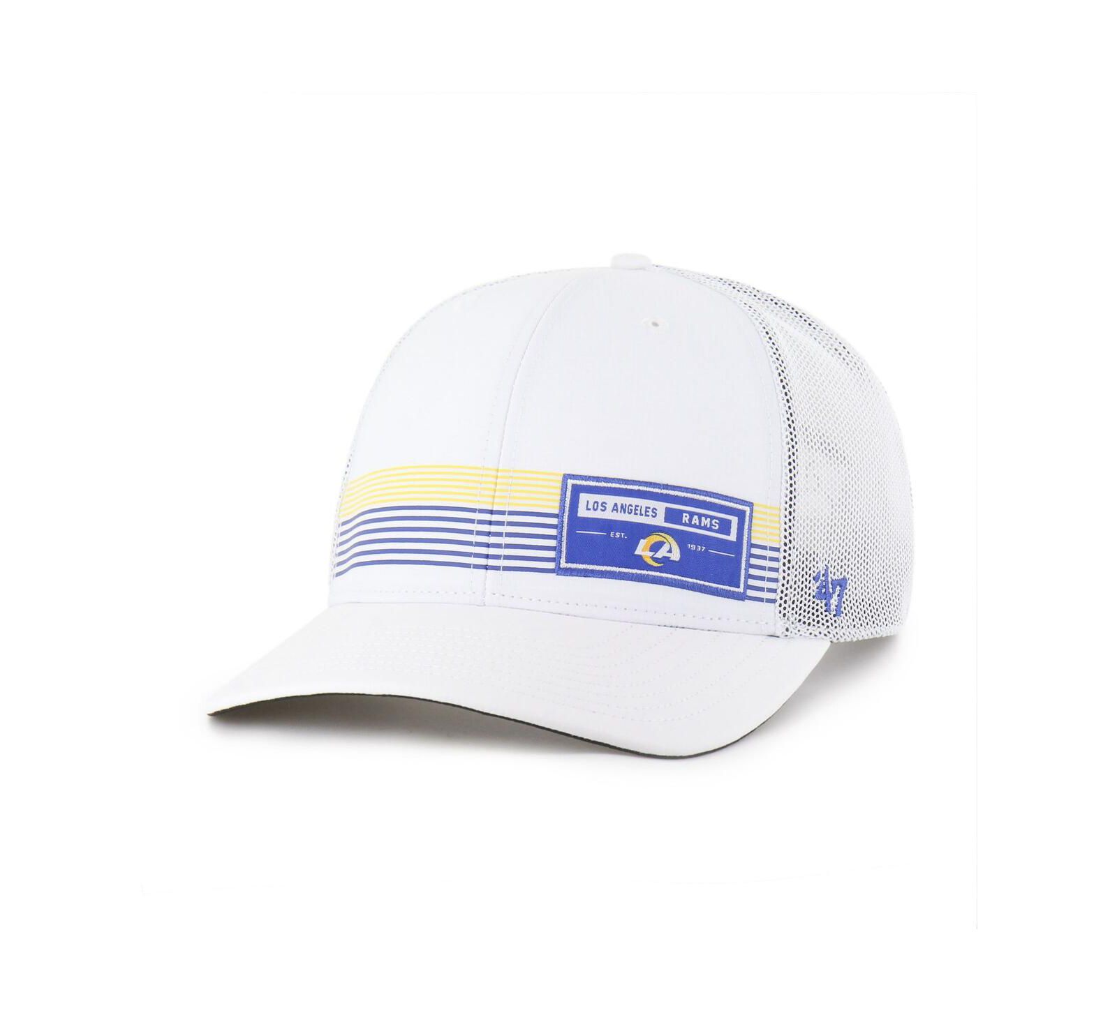 Мужская кепка '47 Brand White Los Angeles Rams Rangefinder Trucker