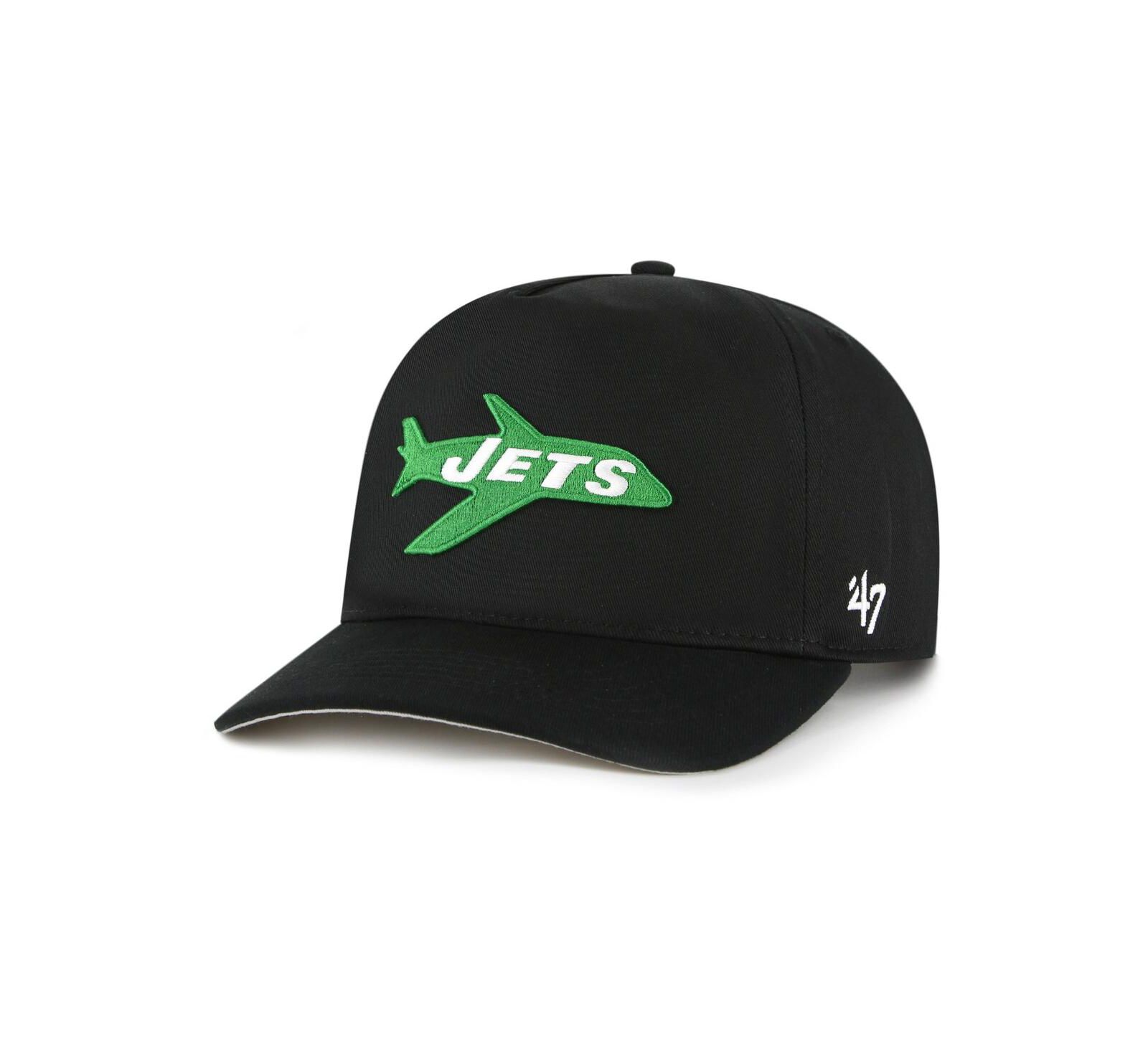 Мужская регулируемая кепка '47 Brand Black New York Jets Hitch