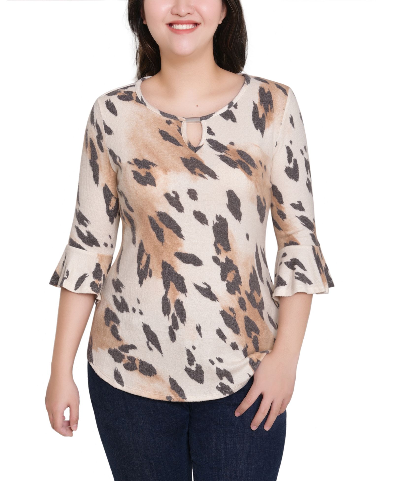 Пуловер NY Collection Women's 3/4 Bell Sleeve