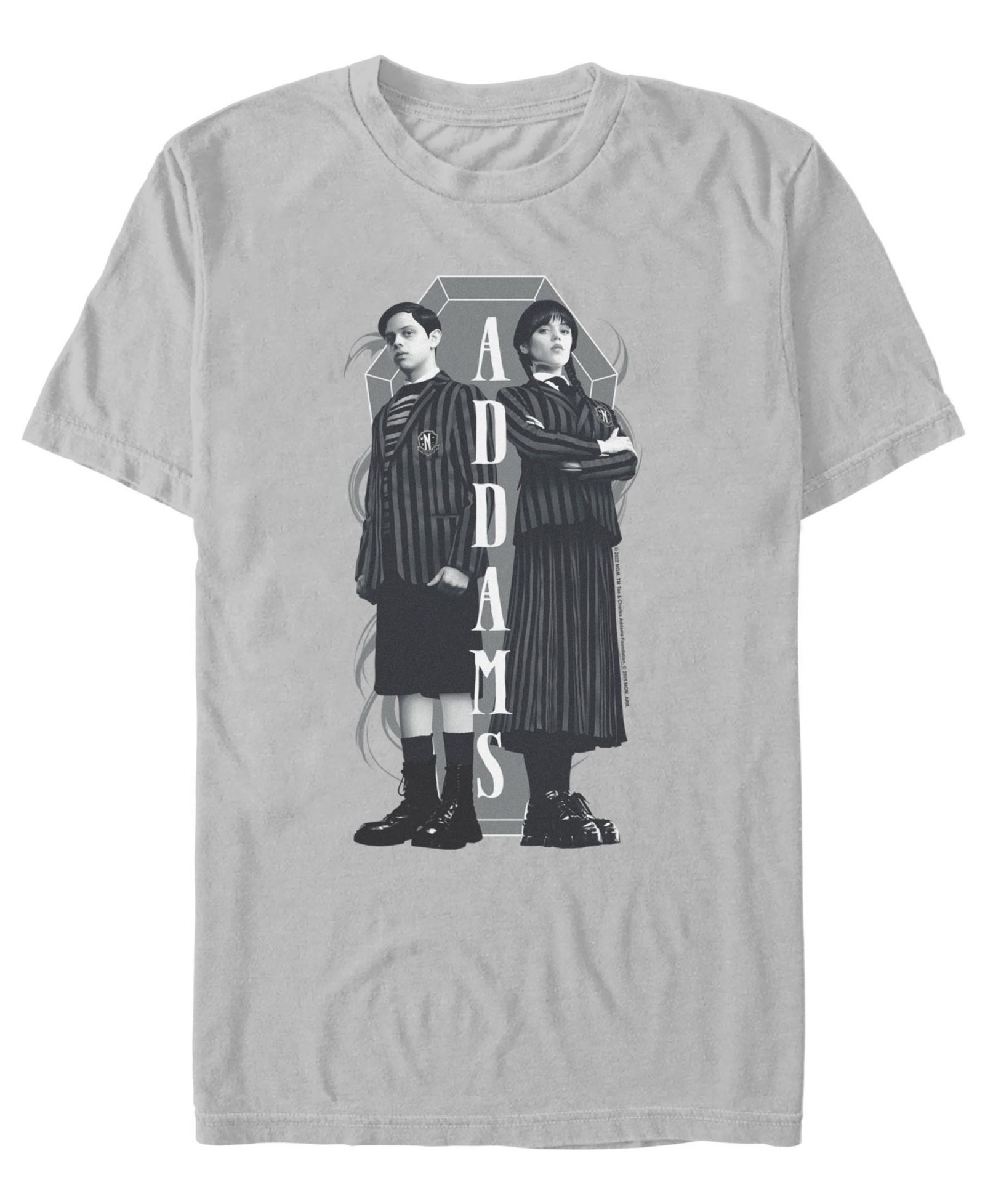 Fifth Sun Men's Wednesday Addams Siblings T-Shirt