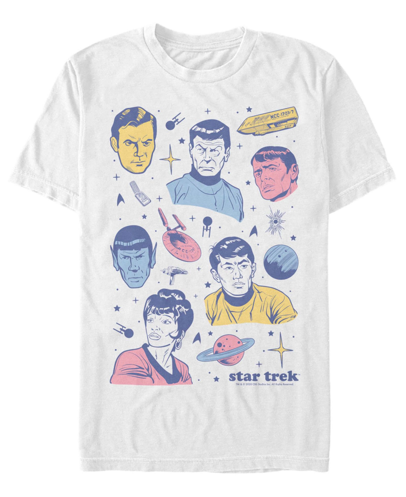 Fifth Sun Мужская футболка Star Trek: The Original Series с коротким рукавом