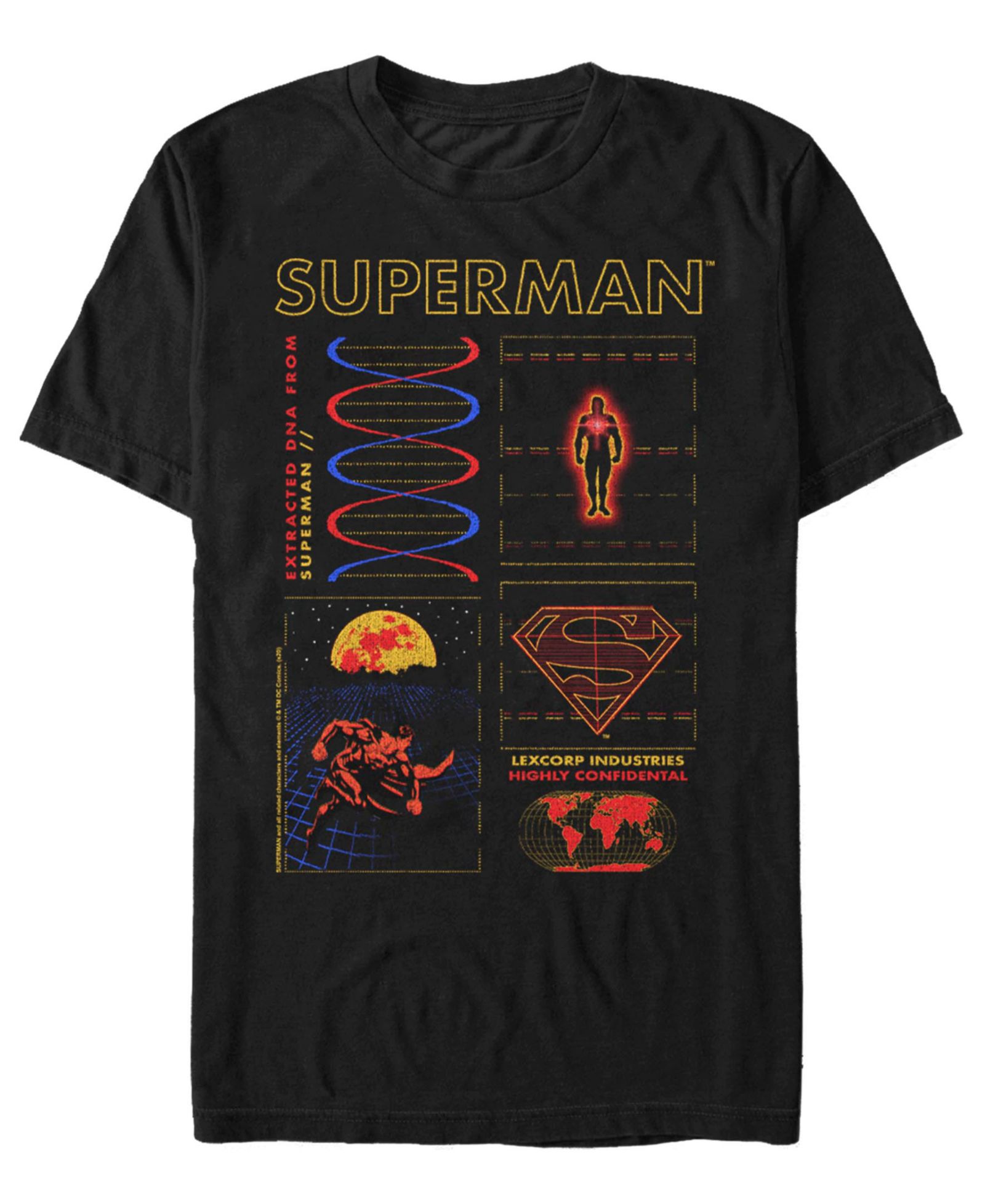 Мужская футболка Fifth Sun Superman с графическим принтом