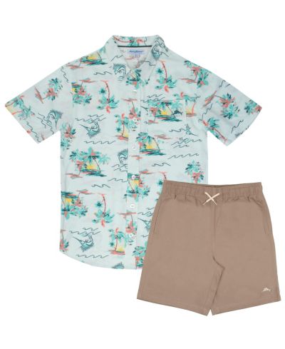 Tommy Bahama Детский комплект из рубашки Гавайи и шорт
