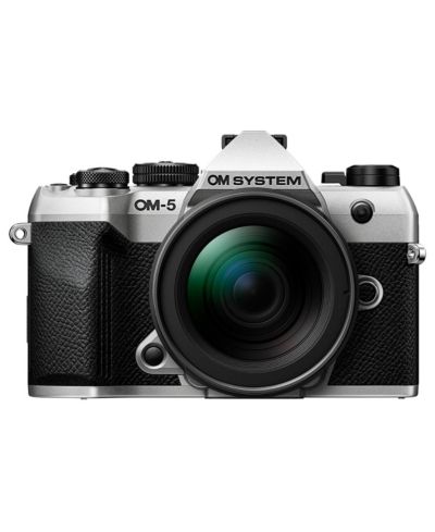 Зеркальная камера OM SYSTEM OM-5 Mark II, Silver с объективом M.Zuiko Digital ED 12-45mm f/4 PRO