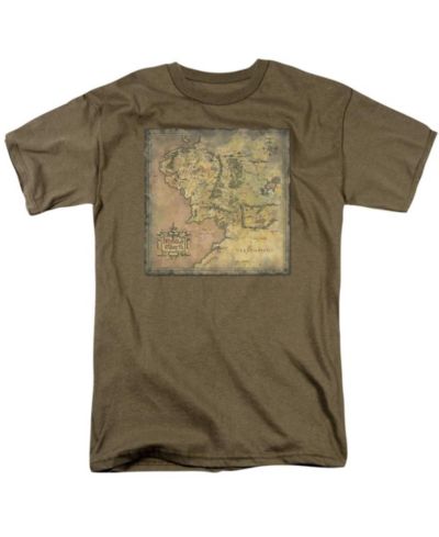 Lord Of The Rings Men's The Middle Earth Map T Shirt