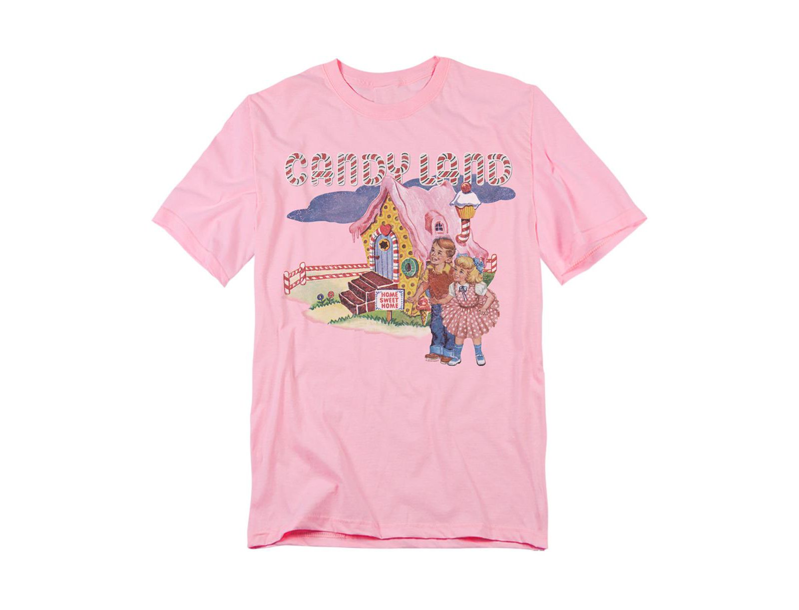 Hasbro+ Men's Candy Land Cotton Candy Land T Shirt