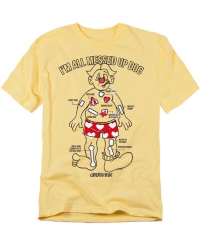 Hasbro+ Men's Operation I'm All Messed Up Doc T Shirt