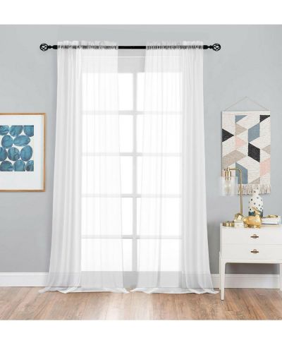 Шторы Kate Aurora Designer Sheer Voile Rod Pocket для маленьких окон