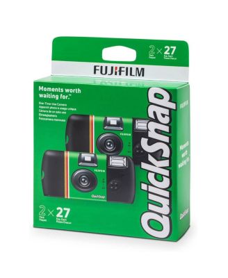 Одноразовая камера Fujifilm QuickSnap Flash 400 35mm со вспышкой, 27 кадров, упаковка 2 шт.