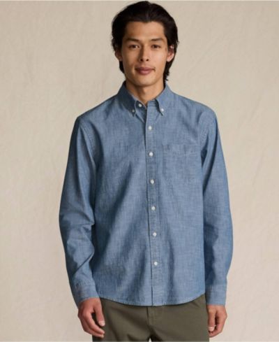 Lands' End Men's Long Sleeve Chambray Shirt
