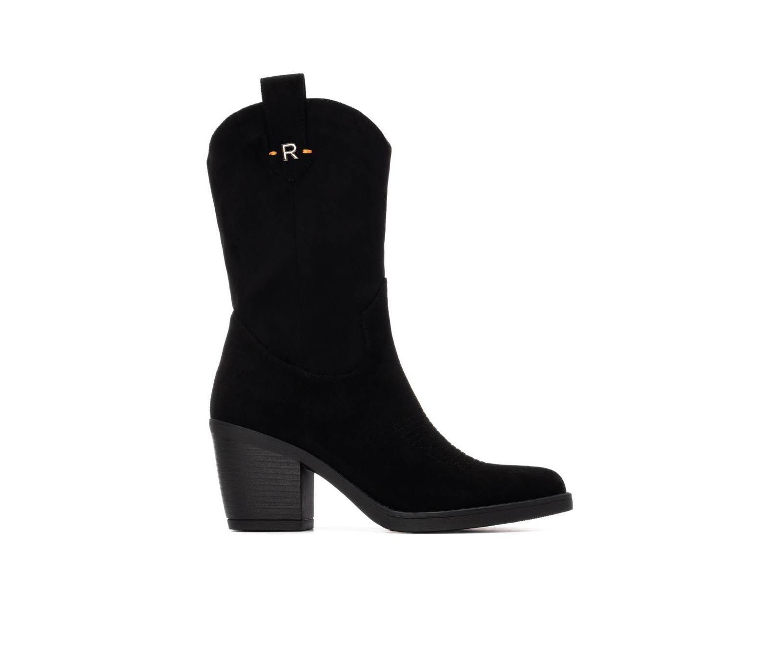 XTI Women's Italian Western Suede Booties Refresh Collection By XTI