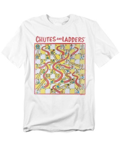 Мужская футболка Hasbro+ Chutes And Ladders 79 Game Board
