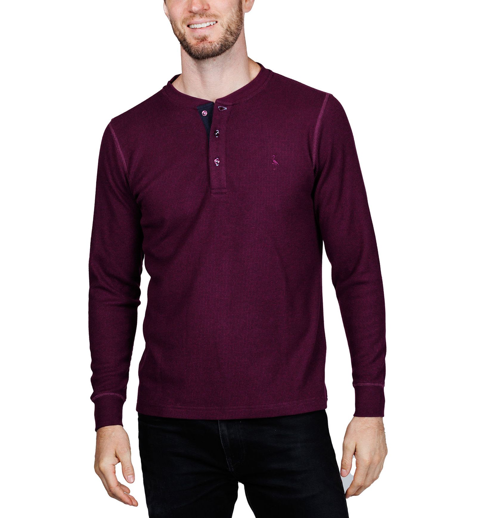 Tailorbyrd Men's Cozy Knit Henley T-Shirts