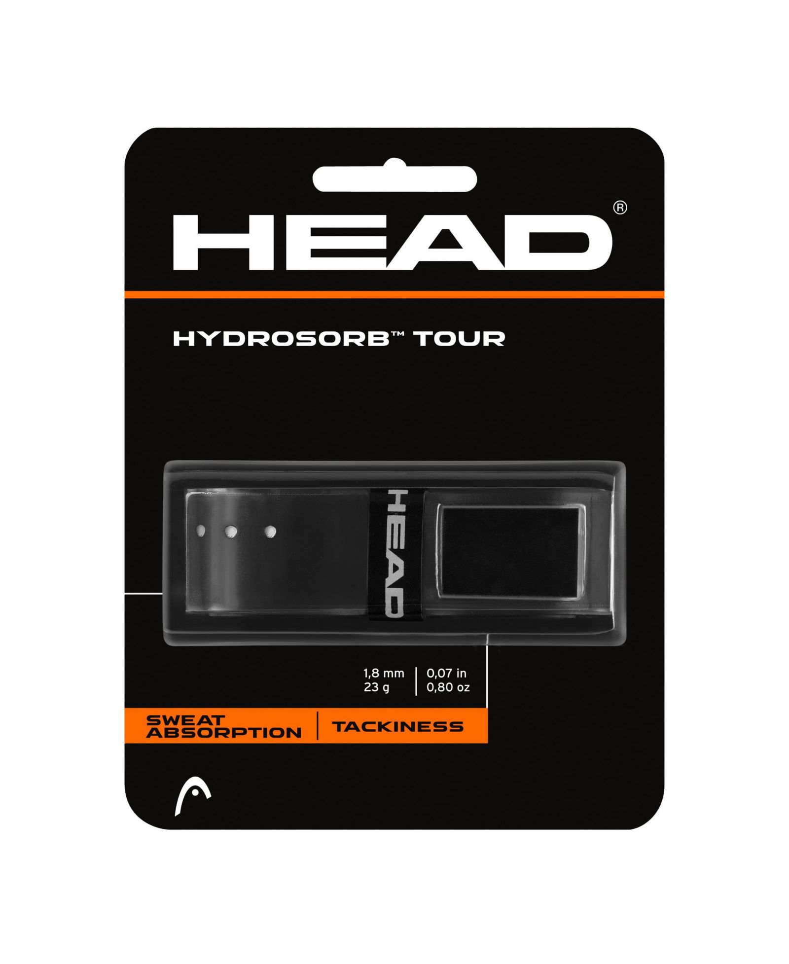 Head Hydrosorb Tour Black Replacement Grip - Black