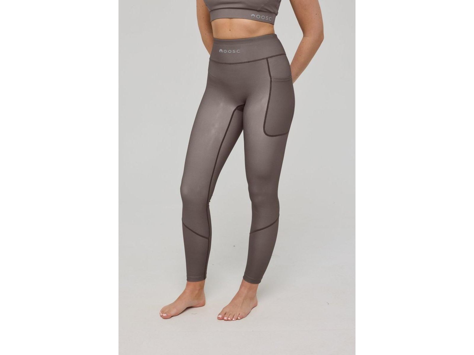 OOSC Women's Infinite High Waisted Leggings - Khaki