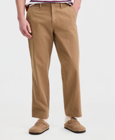 Sun + Stone Men's Cotton-Blend 32" Inseam Relaxed Chino Pants, Macy's Exclusive