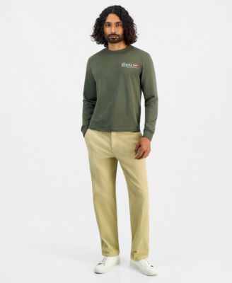 Мужские чинос-брюки Sun + Stone из смесового хлопка Relaxed Fit