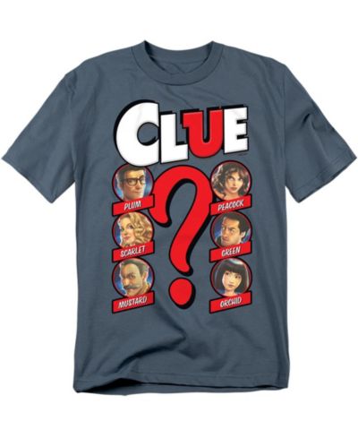 Hasbro+ Big & Tall Clue Modern Logo and Characters T Shirt