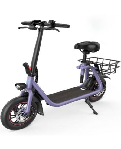 450W Electric Scooter for Unisex Adults: 265LBS MaxLoad, 22 Miles Range, 15.5MPH Top Speed, 3 Modes, Adjustable Seat, LCD Display