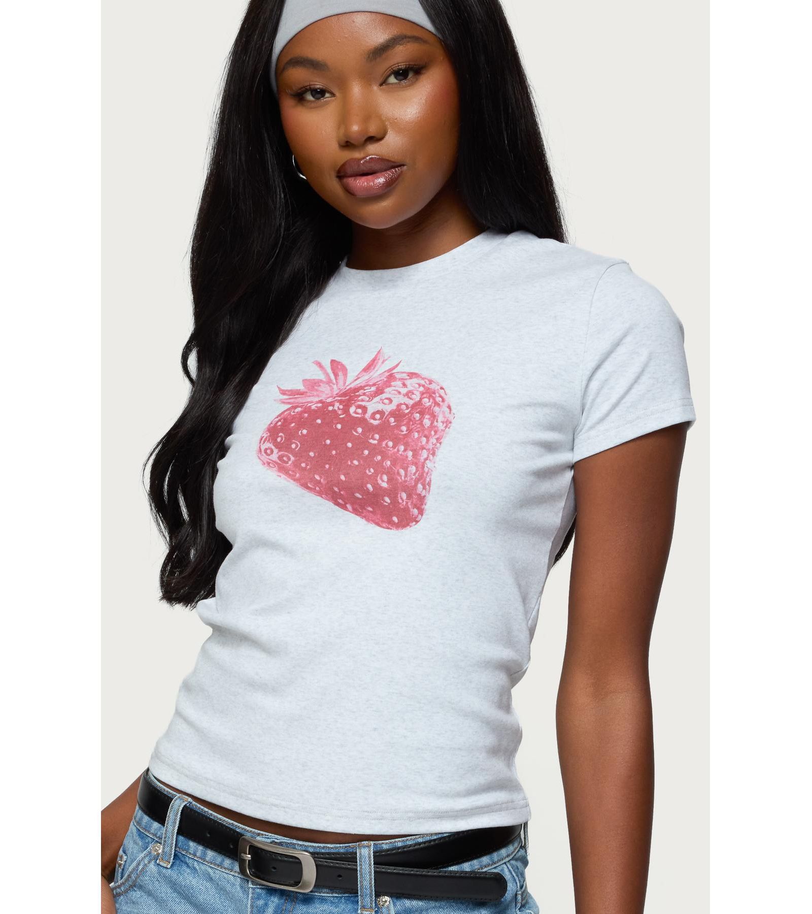 Edikted Womens Sweet Berry T Shirt