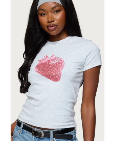 Edikted Womens Sweet Berry T Shirt