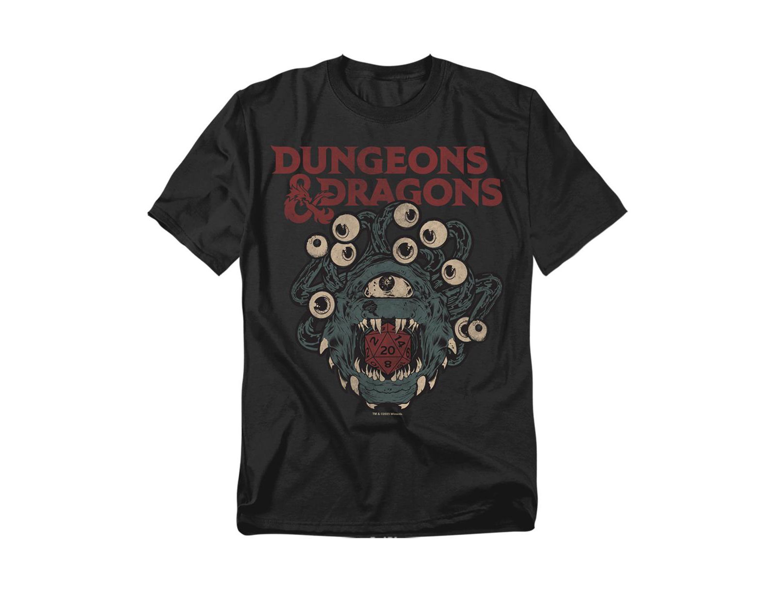 D&D Big & Tall Dungeons and Dragons Beholder Die T Shirt