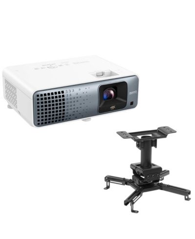 BenQ TK710 4K HDR Laser DLP Home Theater Gaming Projector with Ceiling Mount Bundle