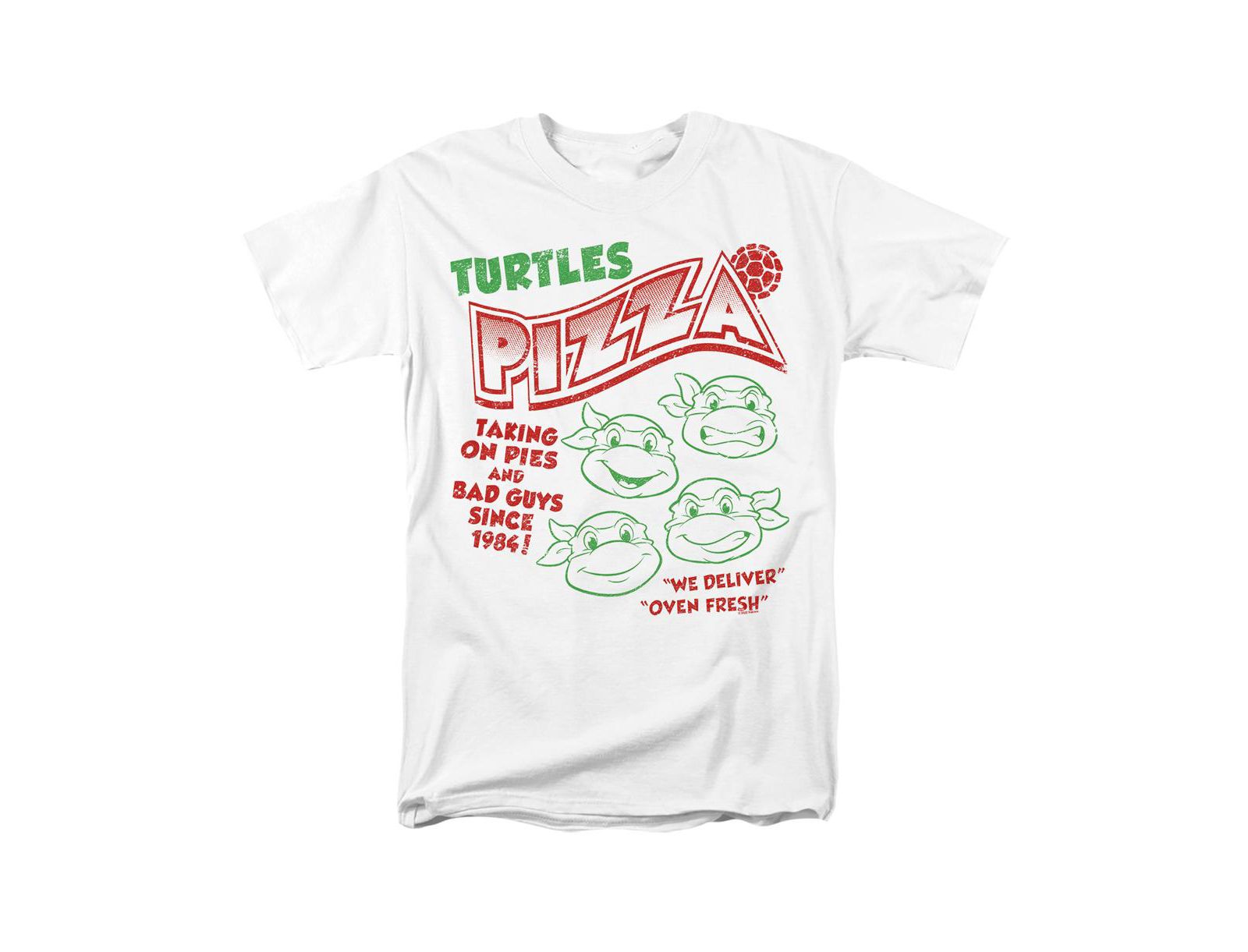 Teenage Mutant Ninja Turtles Men's Classic TMNT Turtles Pizza T Shirt