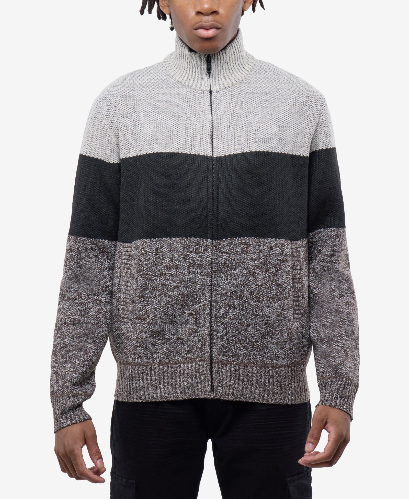 Мужской джемпер CULTURA Full Zip Mock Neck с флисовой подкладкой