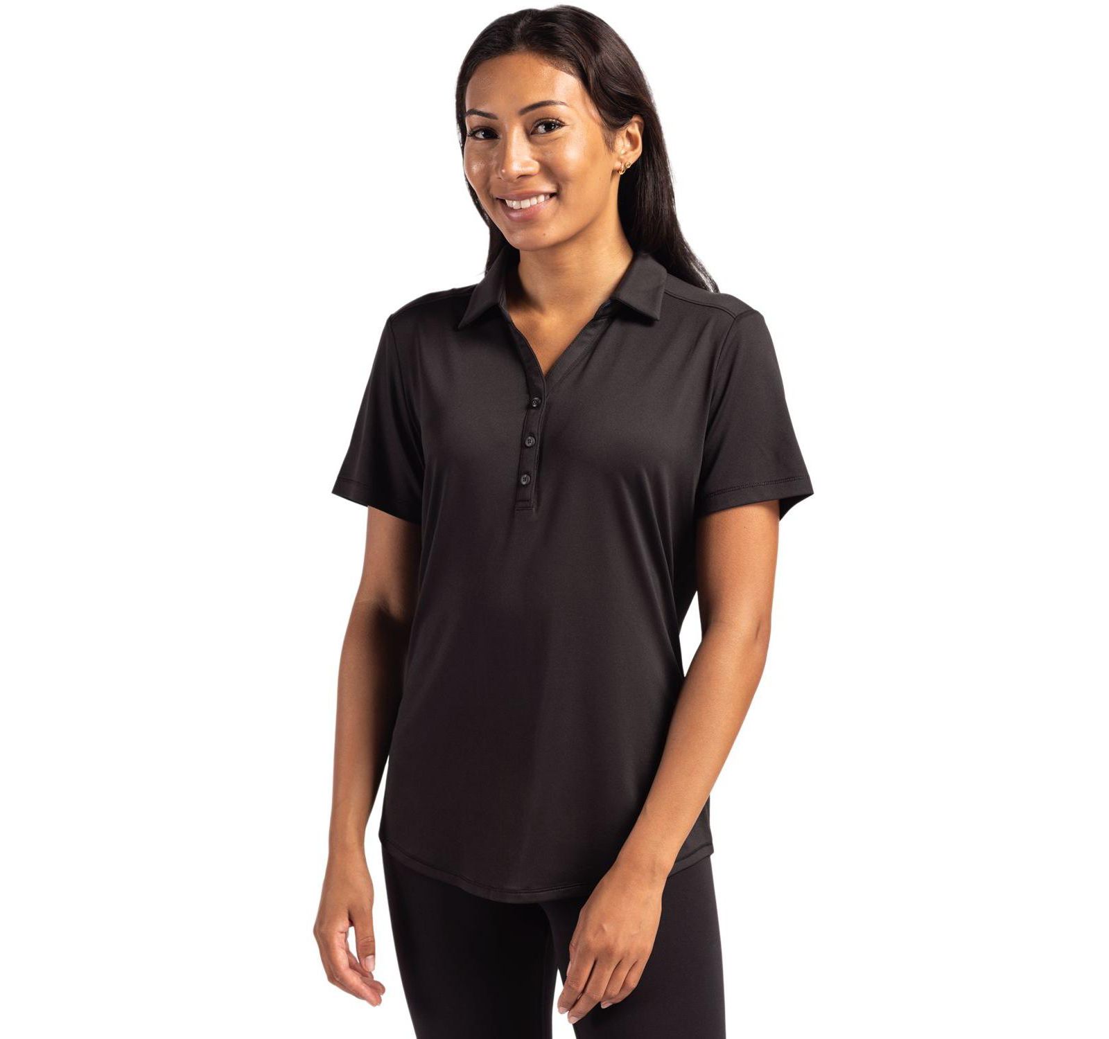 Cutter & Buck Women's Cutter and Buck Forge Stretch Short Sleeve Polo