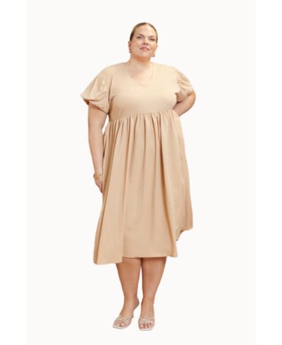 Платье FASHION-SZN CURVE Women's Puff Sleeve Smock