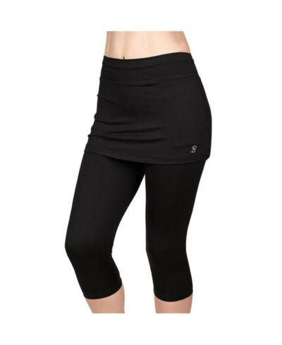Sofibella Women's UV Staples Abaza Tennis Skirt with Capri Leggings