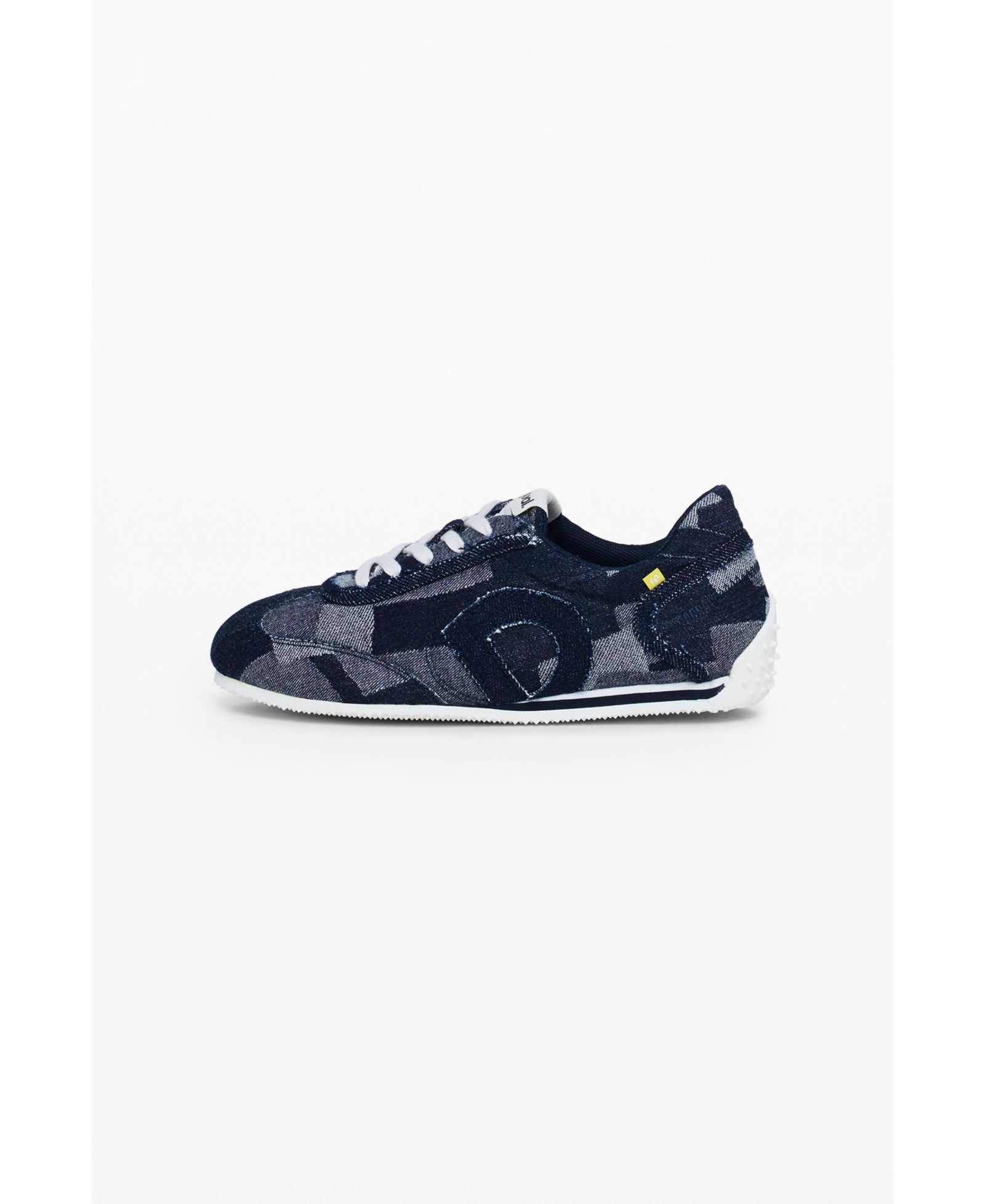 Desigual Women's Denim patchwork sneaker