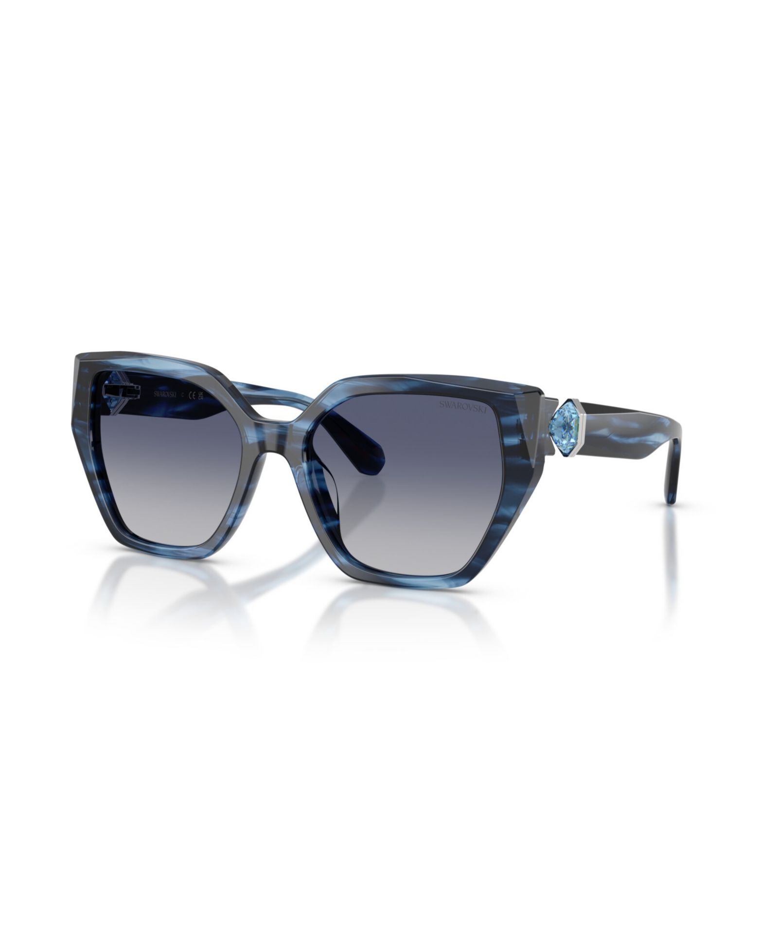 Swarovski Женские геометрические солнцезащитные очки SK6044U