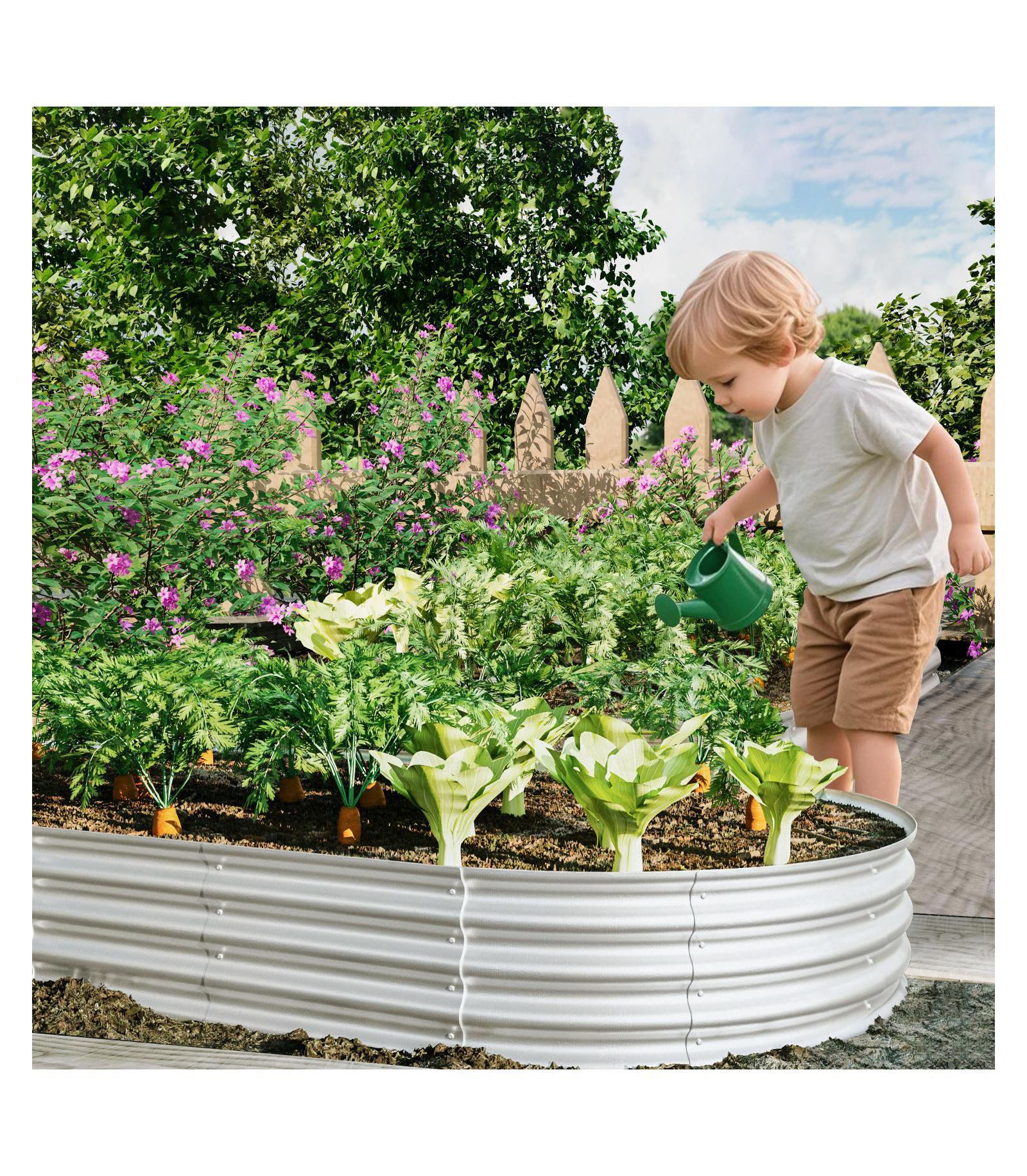 Streamdale Furniture 8x4x1ft Raised Garden Bed Kit