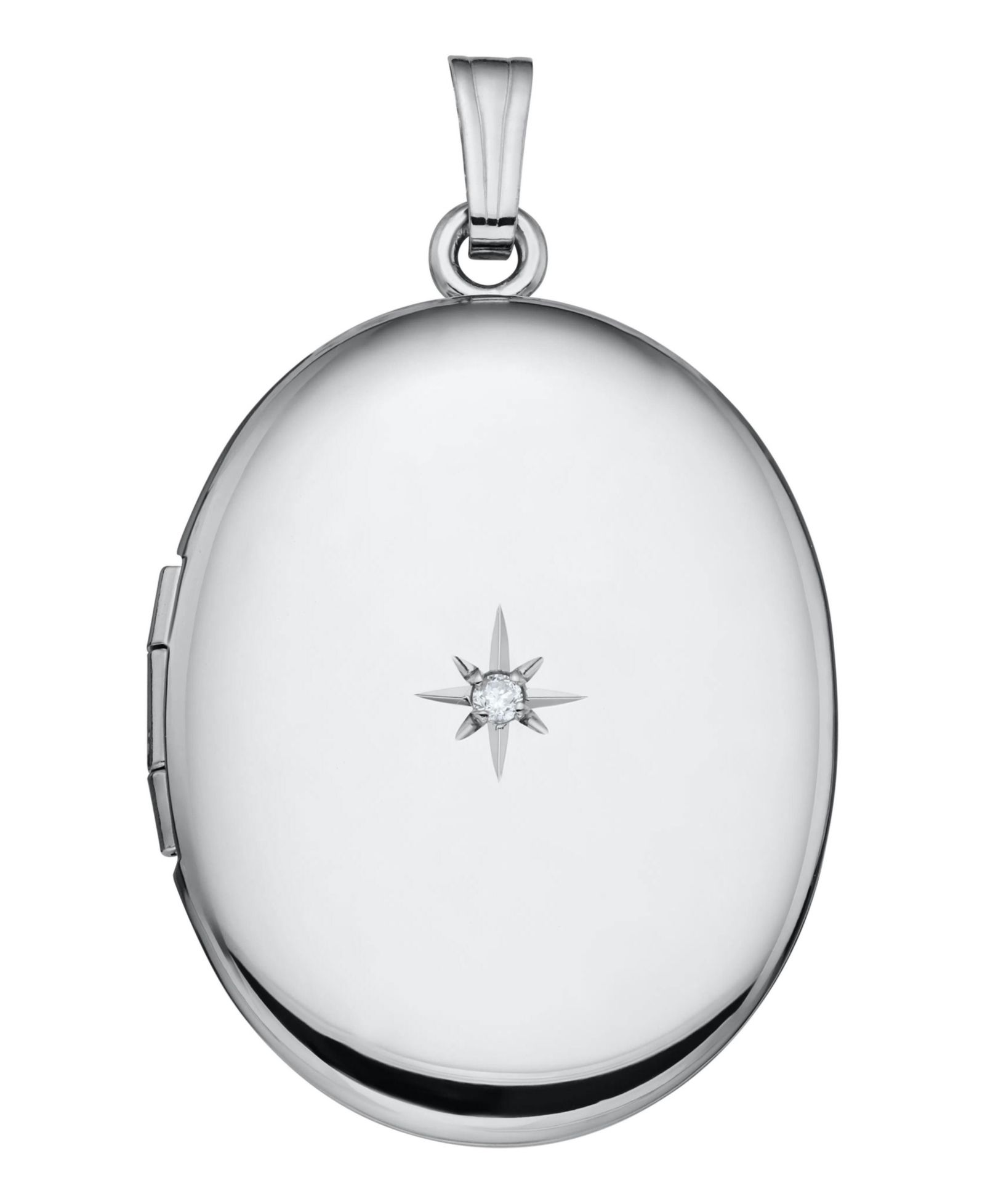 925 Sterling Oval Polished Locket for Women