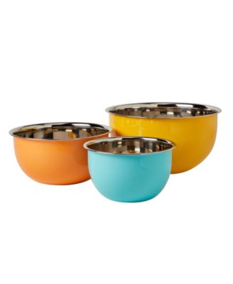 Набор мисок INFUSE Latin Stainless Steel 3-Pc. Mixing Bowl