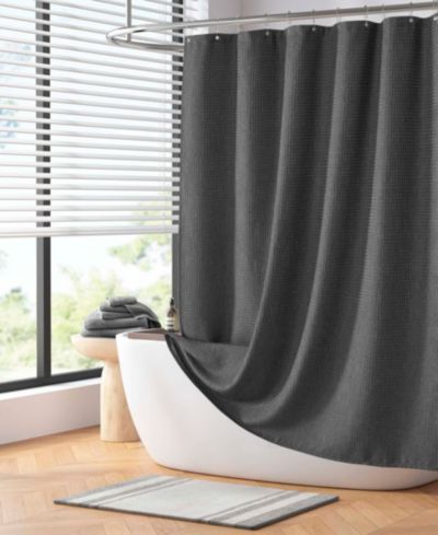 Madison Park Arbor Waffle Shower Curtain, 72" x 72"