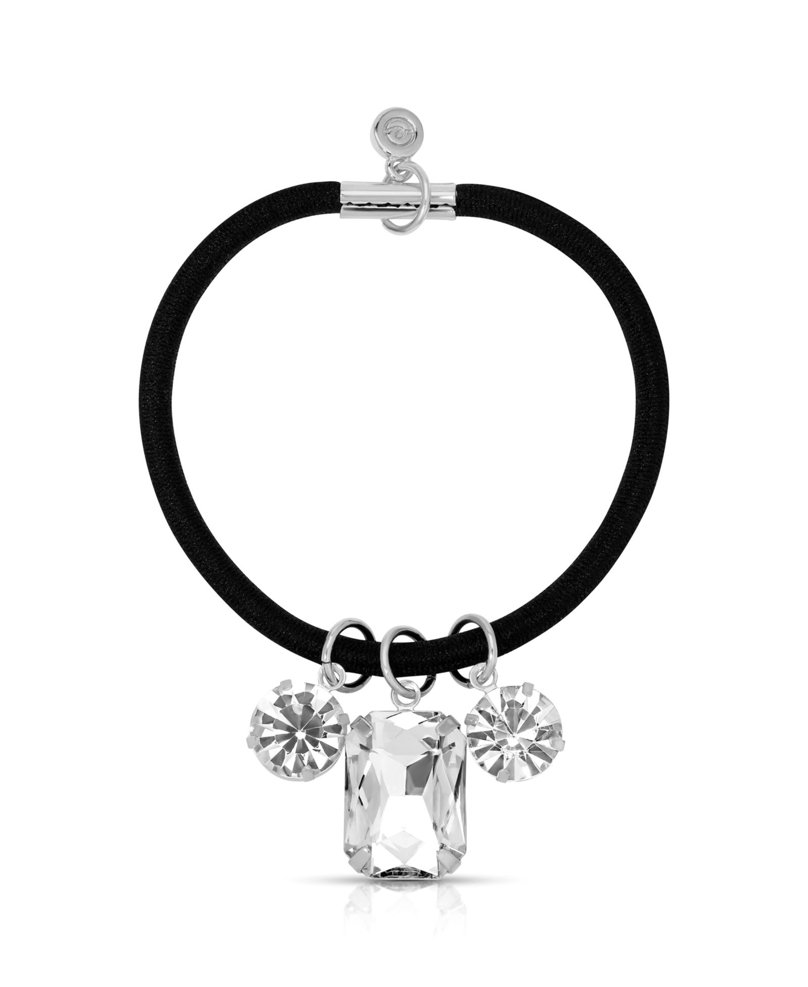 ETTIKA Women's Crystal Dangle Hair Tie
