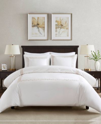 Комплект из 3 предметов Harbor House Nile Embroidery Duvet Cover, King/California King