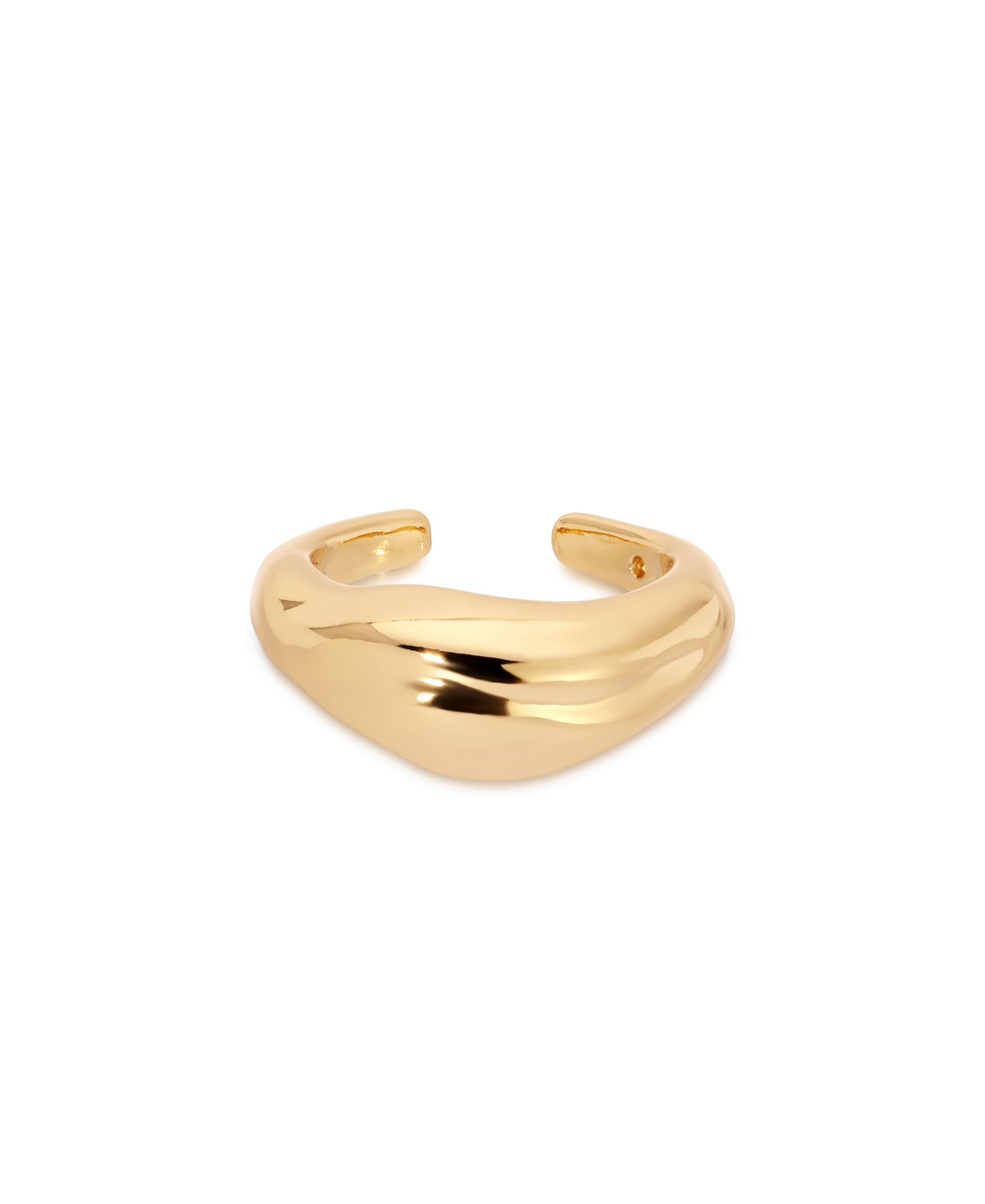 ETTIKA Liquid Luxe Gold Cuff Earrings