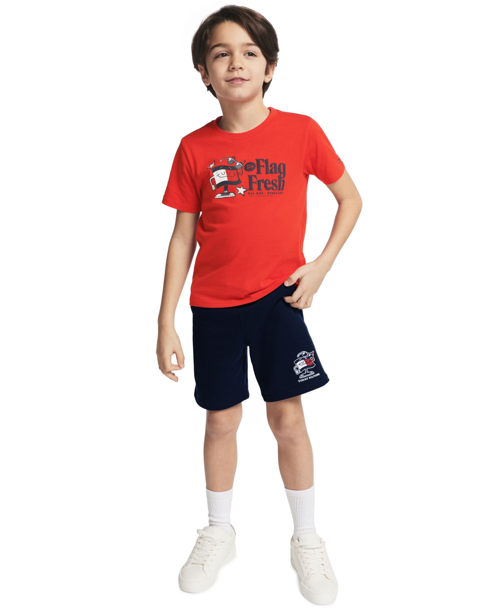 Tommy Hilfiger Boys' 2T-7 Flag Fresh Short-Sleeve T-Shirt