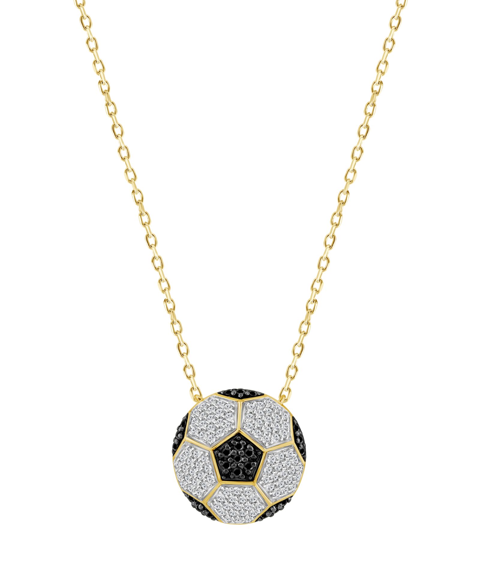 Подвеска Macy's Diamond Pendant Necklace (1/3 ct. t.w.) в 10k Yellow Gold