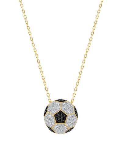 Подвеска Macy's Diamond Pendant Necklace (1/3 ct. t.w.) в 10k Yellow Gold