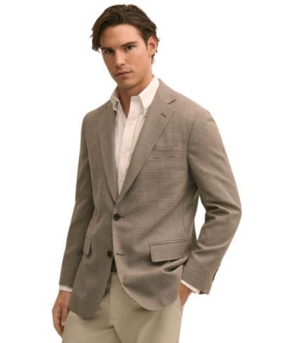 Мужской классический шерстяной блейзер Brooks Brothers Hopsack Classic-Fit