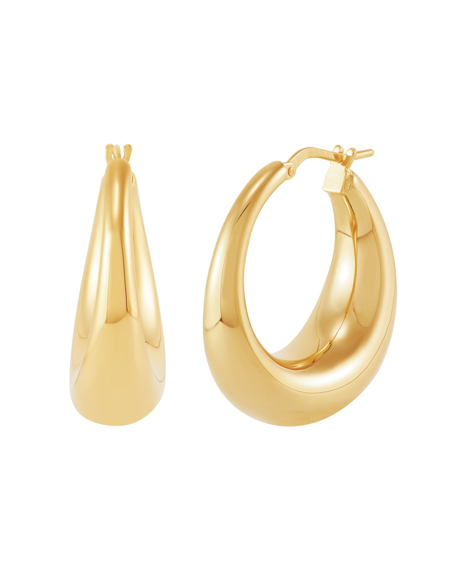 Серьги-кольца Electroform Hoop 18k Yellow Gold