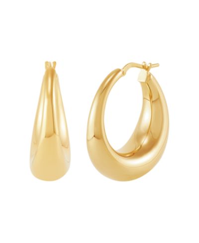 Electroform Hoop Earrings in 18k Yellow Gold
